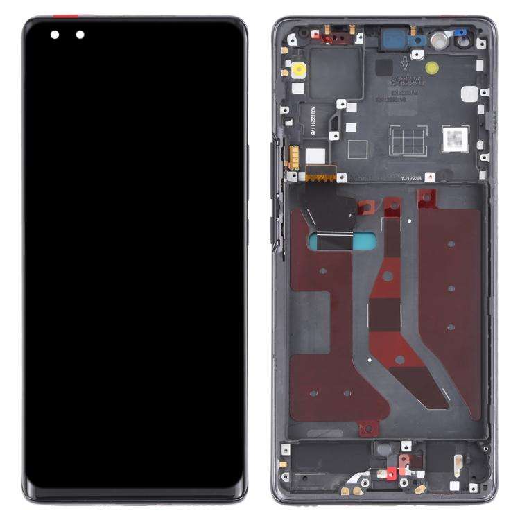 Original OLED LCD Screen for Huawei Nova 8 Pro 5G Digitizer Full Assembly With Frame(Black)