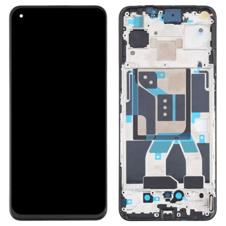 Original Super AMOLED Material LCD Screen and Digitizer Full Assembly with Frame for OPPO Realme ...