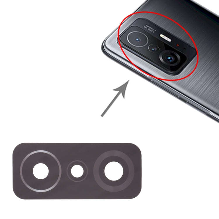 10 PCS Back Camera Lens for Xiaomi 11T Pro / 11T 21081111RG 2107113SG