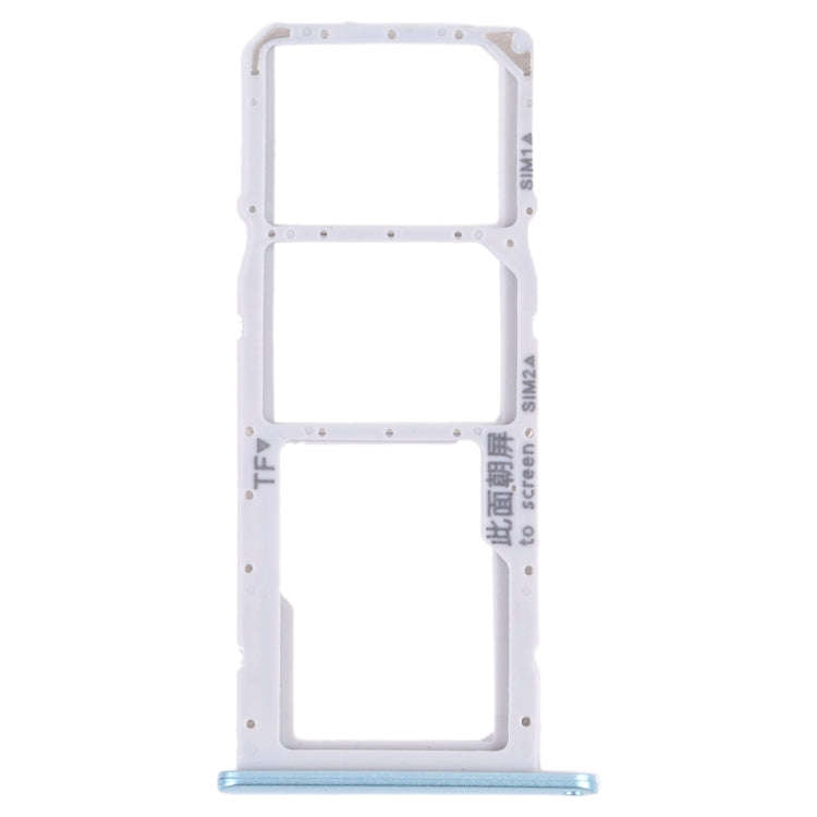 SIM Card Tray + SIM Card Tray + Micro SD Card Tray for Honor 9A(Blue)