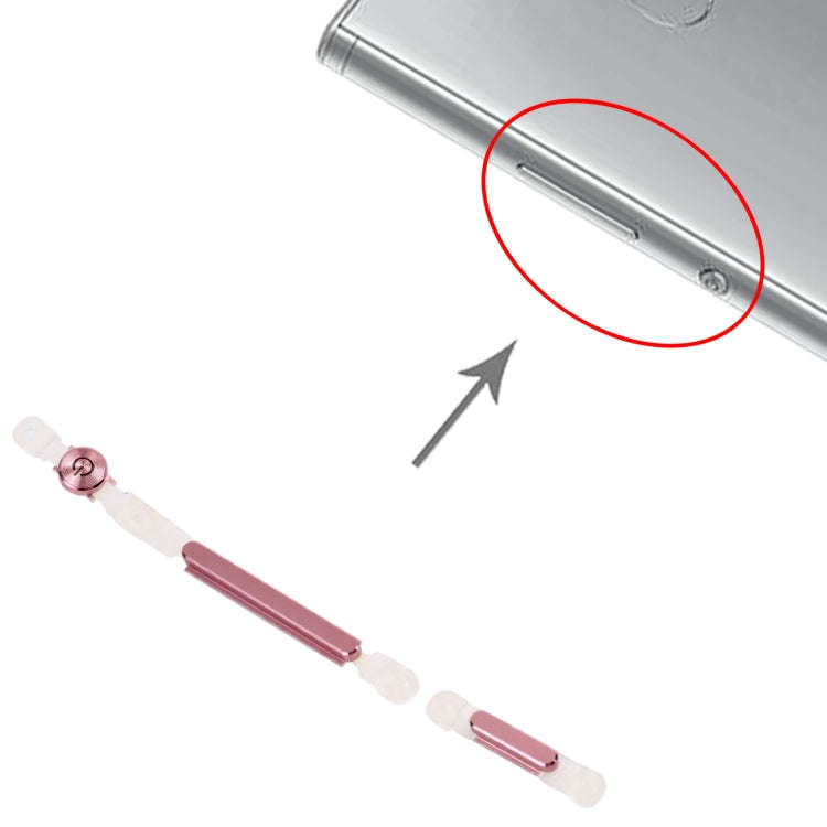 Power Button and Volume Control Button for Sony Xperia XA2 (Pink)