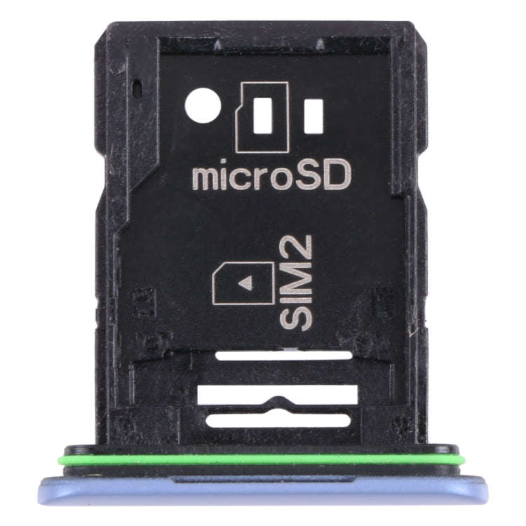 Original SIM Card Tray + SIM Card Tray / Micro SD Card Tray for Sony Xperia 10 III(Blue)