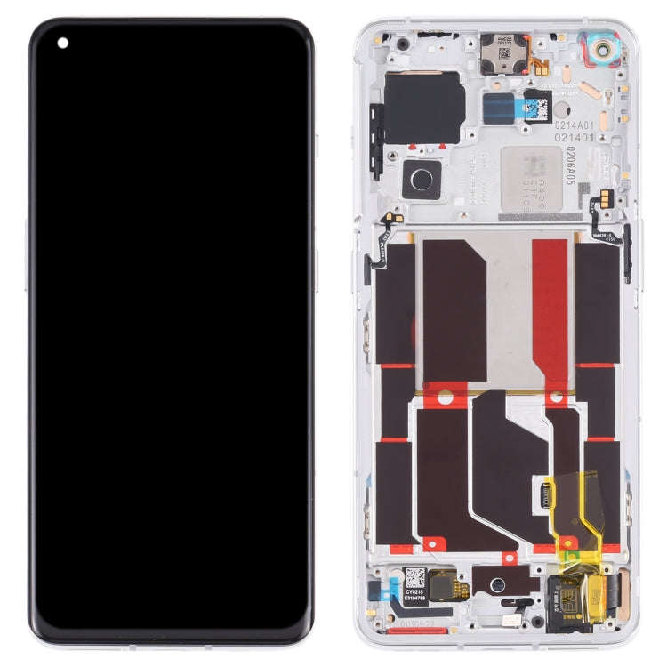 For OnePlus 10 Pro NE2210 Digitizer Full Assembly with Frame Original LCD Screen (Silver)
