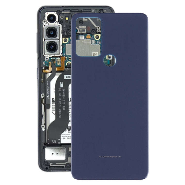 For Alcatel 1V 2021 6002A 6002D Battery Back Cover with Camera Lens Frame  (Blue)