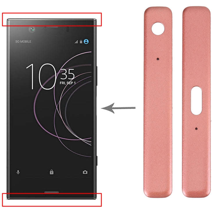 1 Pair Side Part Sidebar For Sony Xperia XZ1 Compact (Orange)