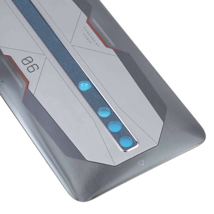 Battery Glass Back Cover for ZTE Nubia RedMagic 6 Pro NX669J-P(Grey)