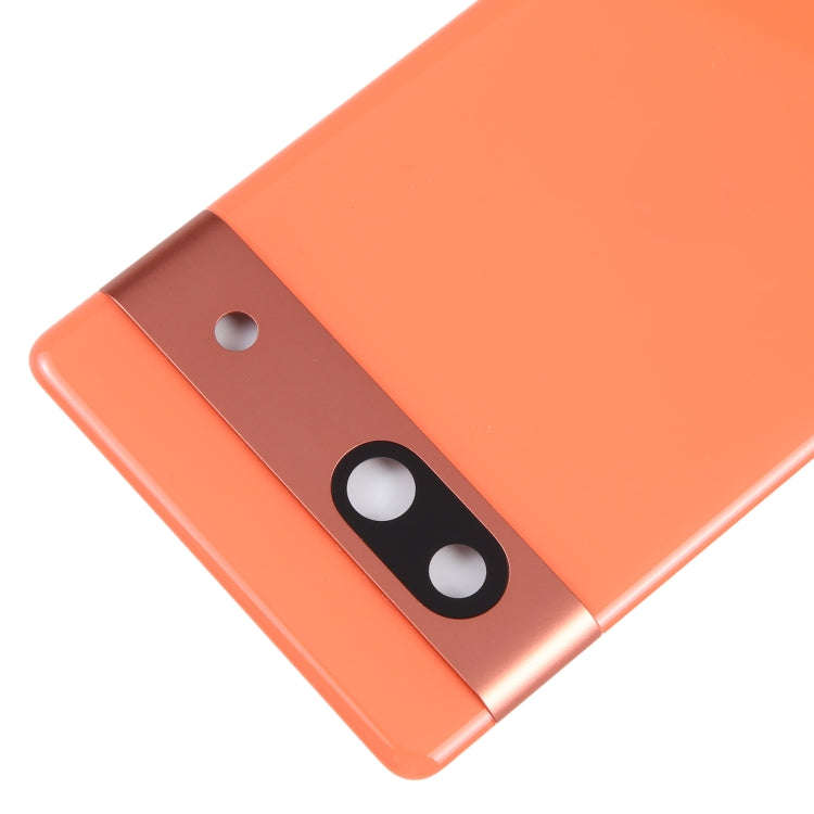 For Google Pixel 7A Original Battery Back Cover with Camera Lens Frame(Orange)