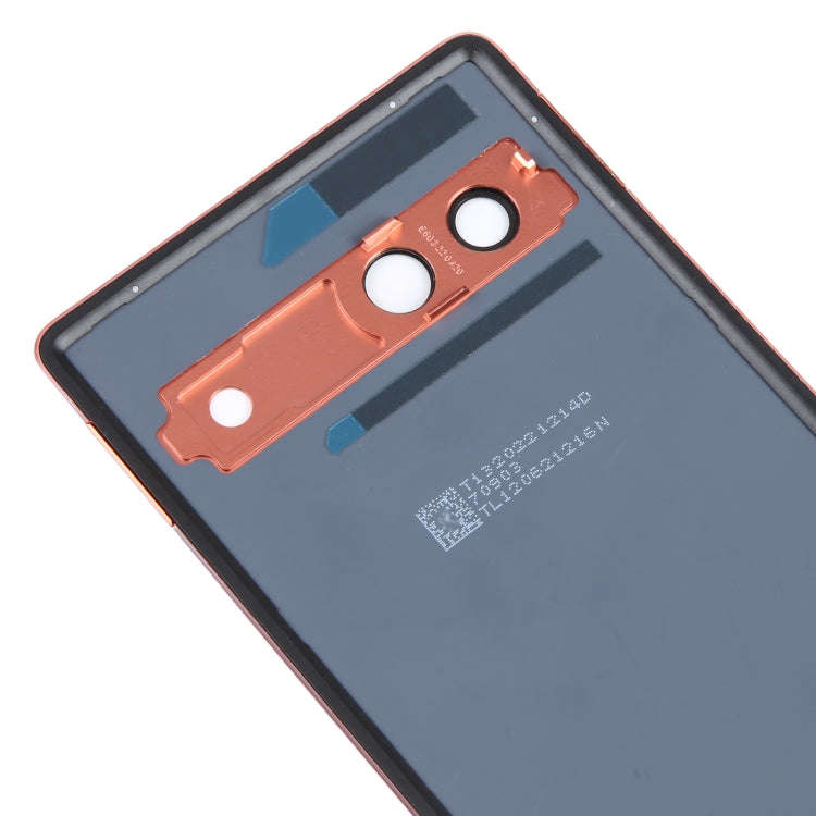 For Google Pixel 7A Original Battery Back Cover with Camera Lens Frame(Orange)