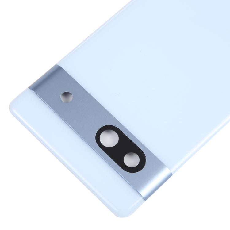 For Google Pixel 7A Original Battery Back Cover with Camera Lens Frame(Blue)