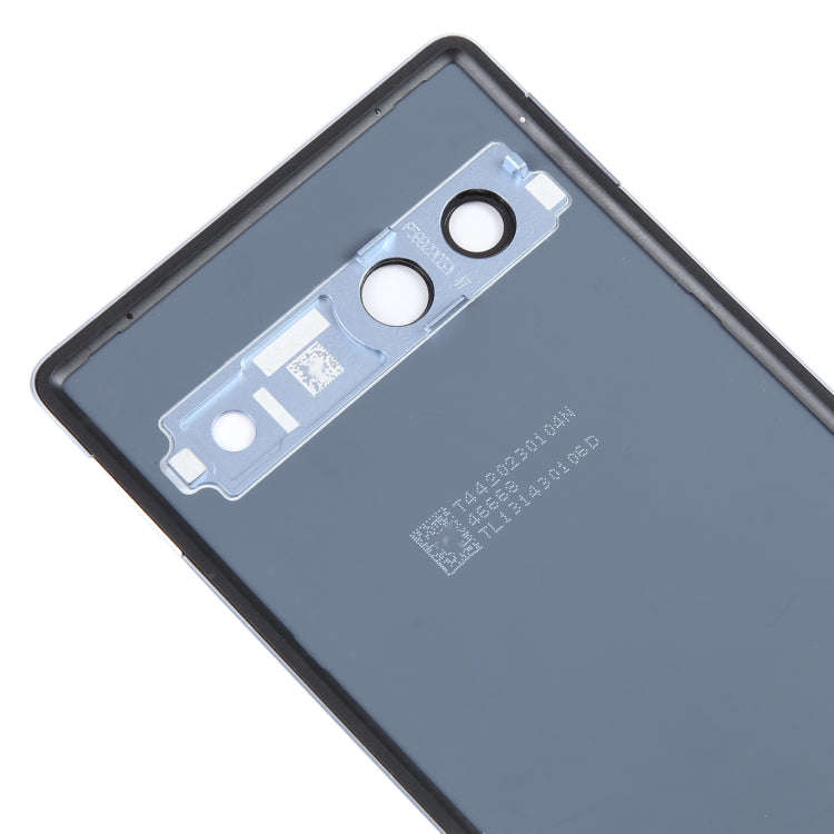 For Google Pixel 7A Original Battery Back Cover with Camera Lens Frame(Blue)