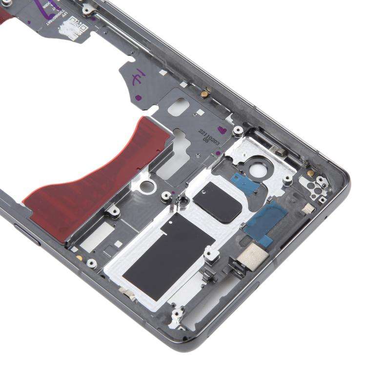 For Google Pixel 7 Pro Front Housing LCD Frame Bezel Plate(Black)