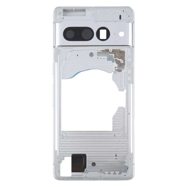 For Google Pixel 7 Pro Front Housing LCD Frame Bezel Plate (Silver)