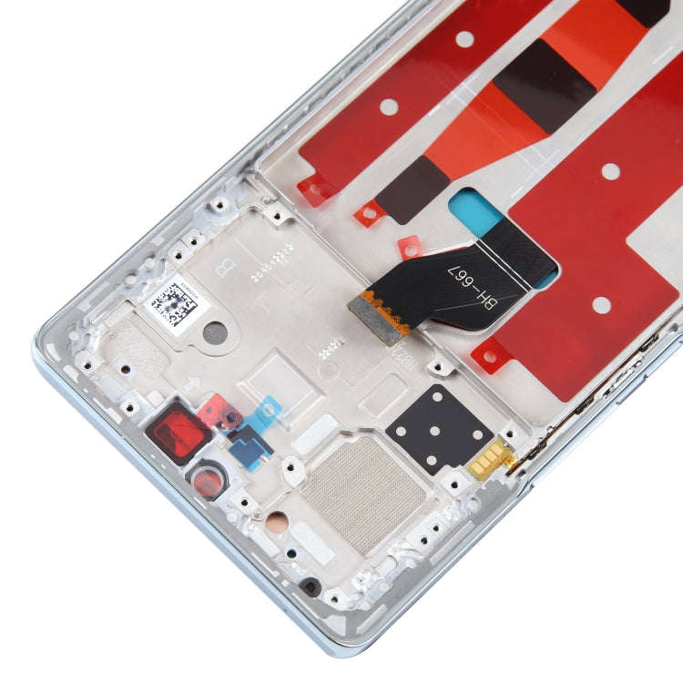 Original LCD Screen For Honor 70 Digitizer Full Assembly with Frame(Blue)