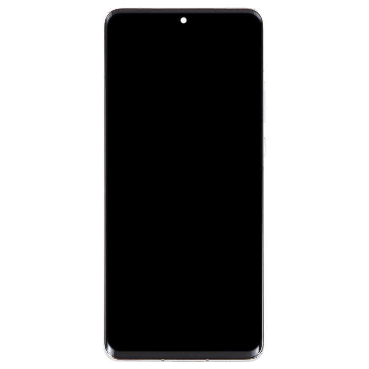 Original LCD Screen For Huawei P50 Pro Digitizer Full Assembly with Frame(Silver)