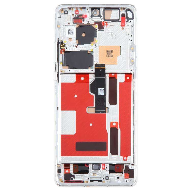 Original LCD Screen For Huawei P50 Pro Digitizer Full Assembly with Frame(Silver)