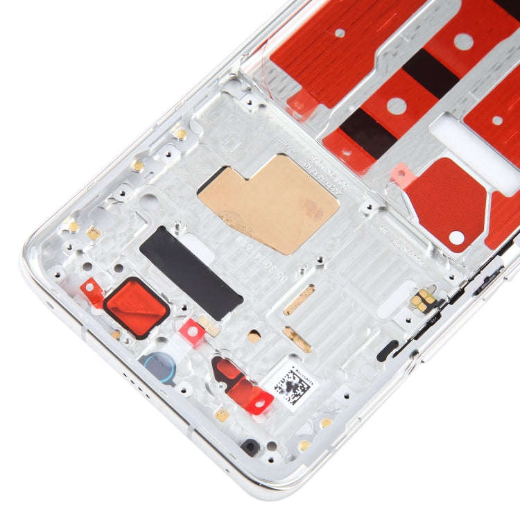 For Honor Magic4 Front Housing LCD Frame Bezel Plate(Silver)