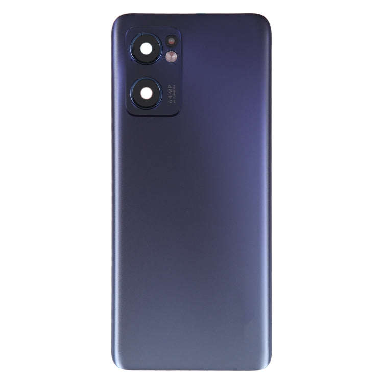 For OPPO Reno7 5G Original Battery Back Cover with Camera Lens Frame(Black)