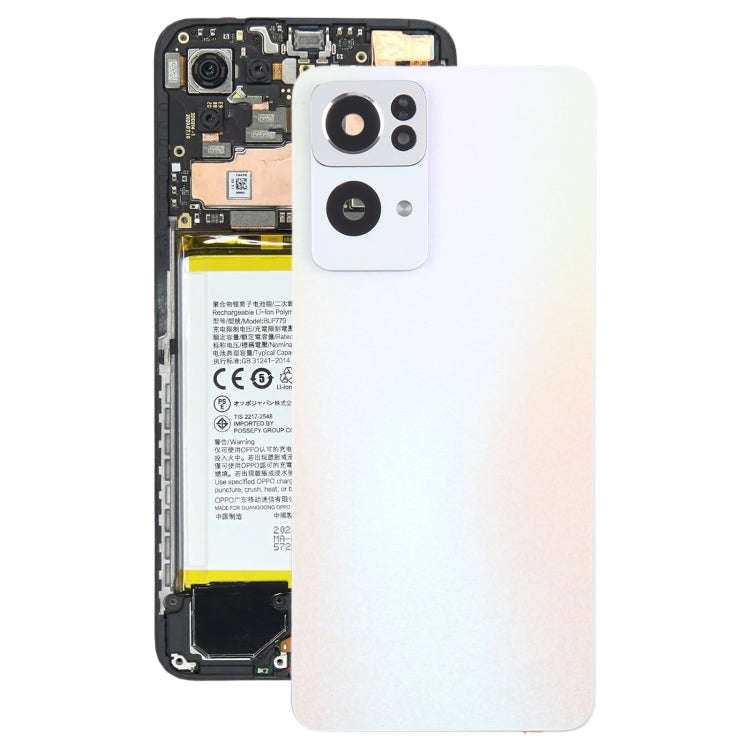 For OPPO Reno7 Pro Original Battery Back Cover with Camera Lens Frame(Gold)
