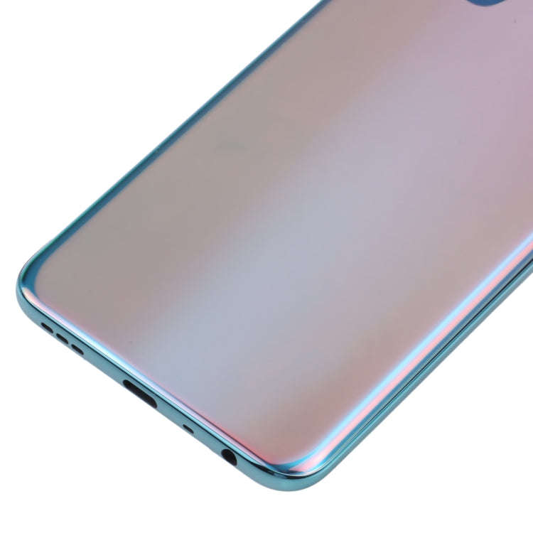 For OPPO A93 5G Battery Back Cover with Middle Frame(Blue)