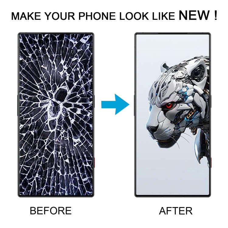 For ZTE nubia RedMagic 8S Pro Front Screen Outer Glass Lens with OCA Optically Clear Adhesive
