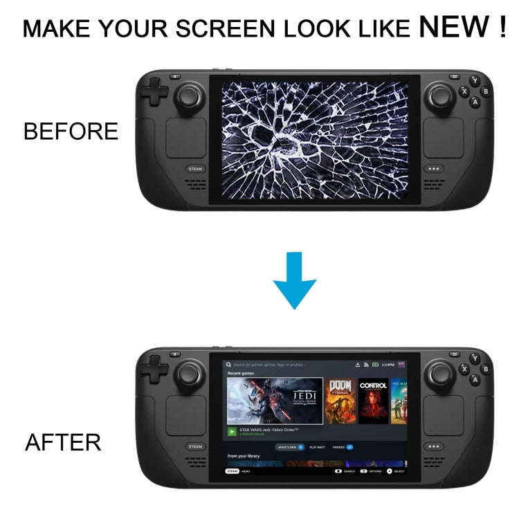 For Steam Deck OLED Original Matte Version LCD Screen with Digitizer Full Assembly