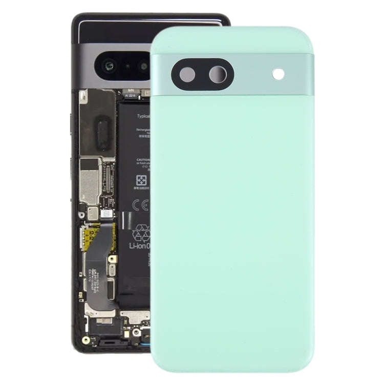For Google Pixel 8A Battery Back Cover with Camera Lens Cover(Green)
