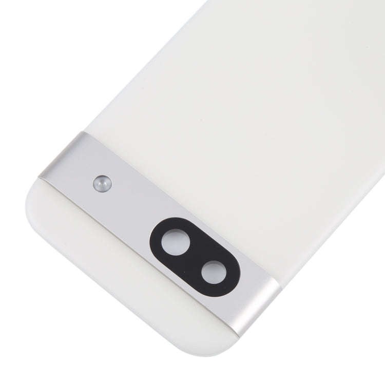 For Google Pixel 8a Original Battery Back Cover with Camera Lens Cover(Silver)