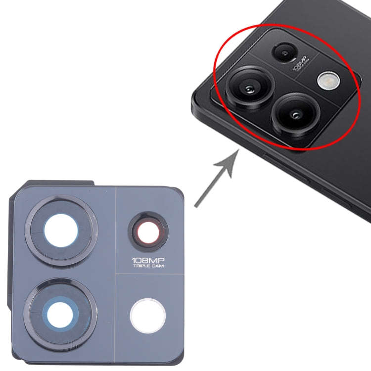 For Xiaomi Redmi Note 13 5G Back Camera Lens Frame (Black)