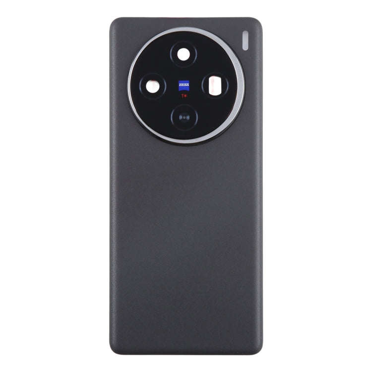 For vivo X100 Battery Back Cover with Camera Lens Frame(Black)
