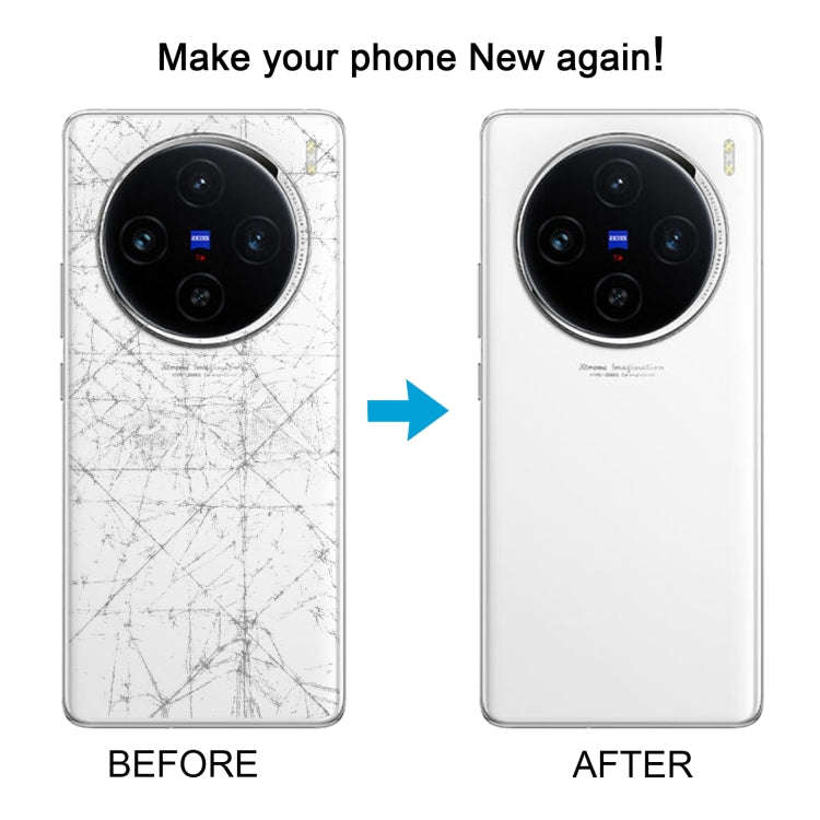 For vivo X100 Battery Back Cover with Camera Lens Frame(Black)
