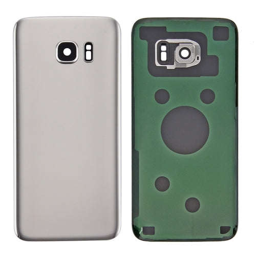 For Samsung Galaxy S7 SM-G930F Battery Back Cover with Camera Lens Cover(Silver)