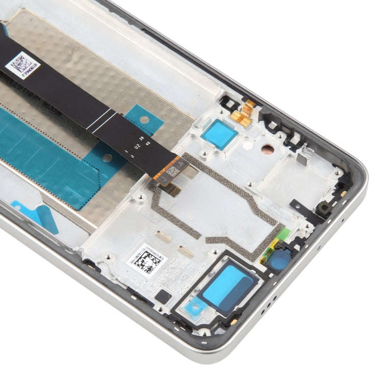For Xiaomi Redmi Turbo 3 Original LCD Screen Digitizer Full Assembly with Frame (Silver)