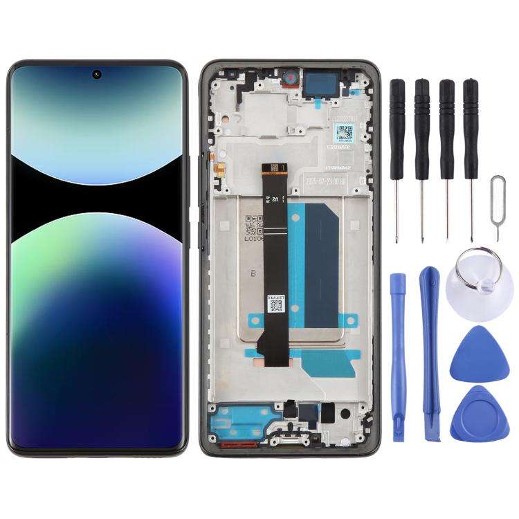 For Xiaomi Redmi Note 14 Pro+ 5G Original LCD Screen Digitizer Full Assembly with Frame (Black)