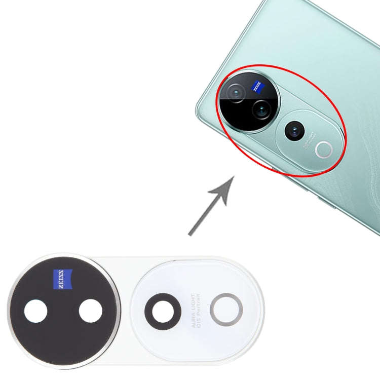 For vivo V40 Pro Original Rear Camera Lens Cover (White)