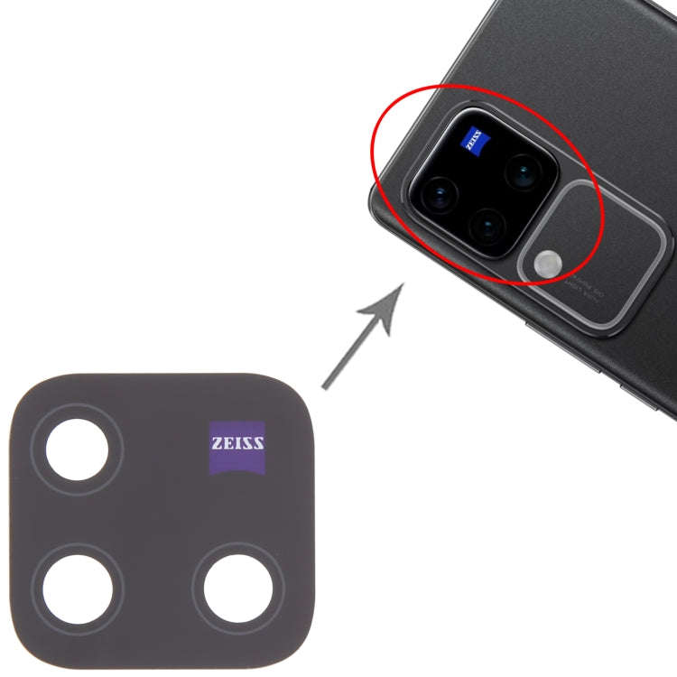 For vivo V30 Pro 10pcs OEM Back Camera Lens