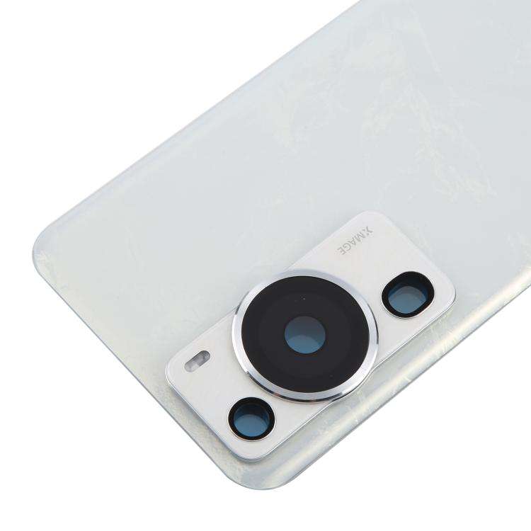 For Huawei P60 Pro Battery Back Cover with Camera Lens Cover(White)