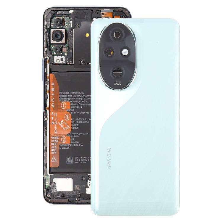 For Honor 200 Pro OEM Battery Back Cover with Camera Lens Frame(Green)