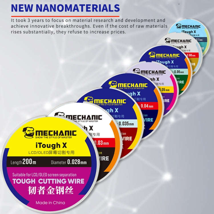 MECHANIC iTough X 200M 0.028MM LCD OLED Screen Cutting Wire