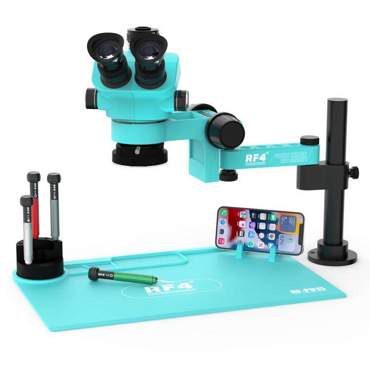 RF4 RF7050PRO-FO19 360 Degree Adjustable Universal Telescopic Rotating Lifting Microscope with Si...