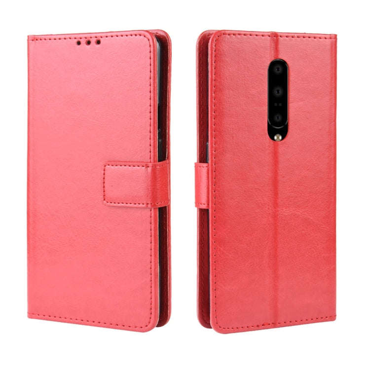 Retro Crazy Horse Texture Horizontal Flip Leather Case for OnePlus 7 Pro, with Holder & Card Slot...