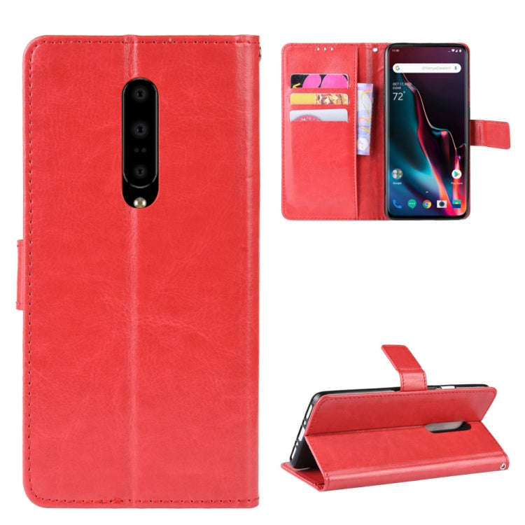 Retro Crazy Horse Texture Horizontal Flip Leather Case for OnePlus 7 Pro, with Holder & Card Slot...