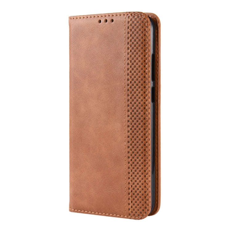 Magnetic Buckle Retro Crazy Horse Texture Horizontal Flip Leather Case for Huawei Y6 (2019), with...