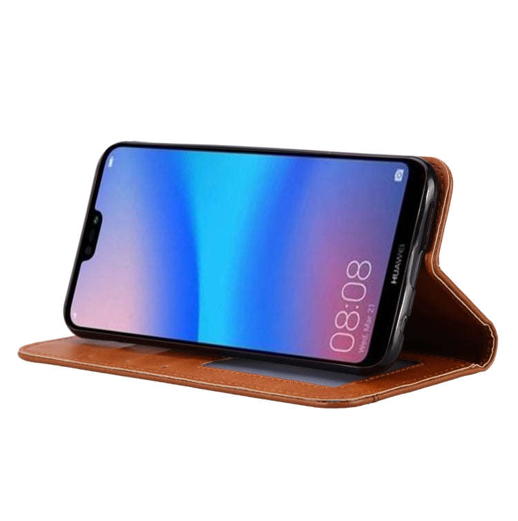Knead Skin Texture Horizontal Flip Leather Case for Huawei Y7 (2019) / Y7 Prime (2019) / Y7 Pro (...