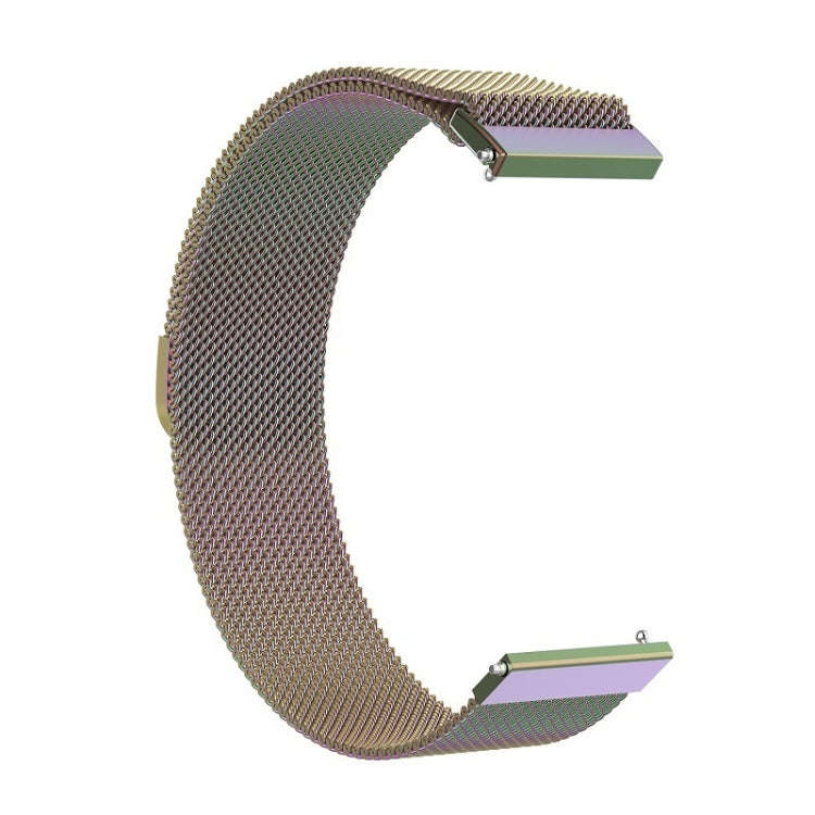 18mm Milan Stainless Steel Mesh Watch Band(Colorful)