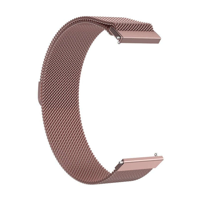 18mm Milan Stainless Steel Mesh Watch Band(Pink)