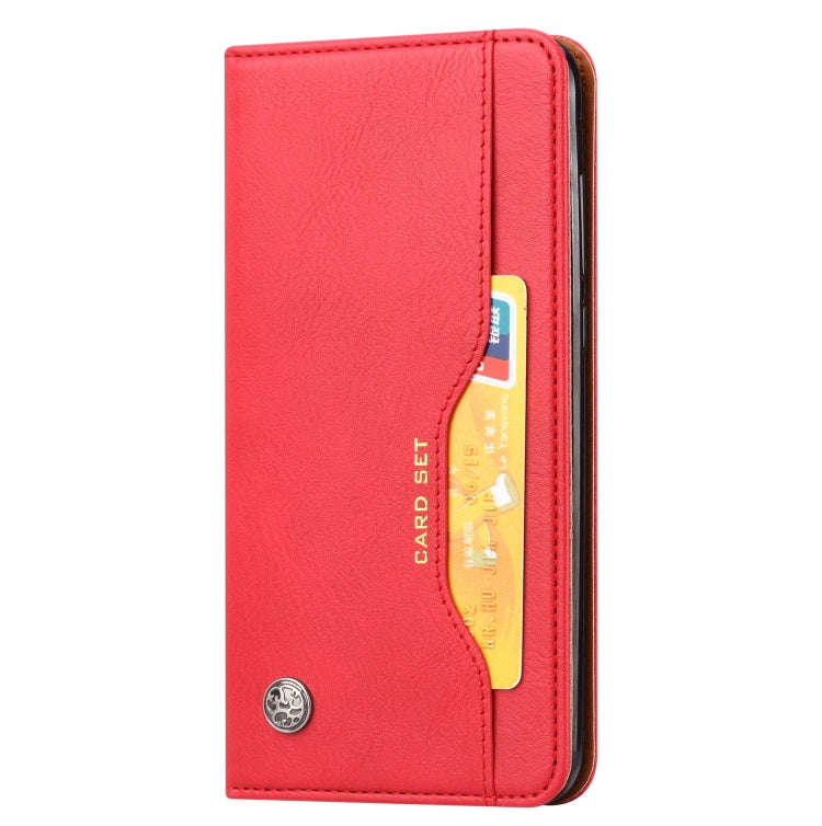 Knead Skin Texture Horizontal Flip Leather Case for OnePlus 6T, with Photo Frame & Holder & Card ...