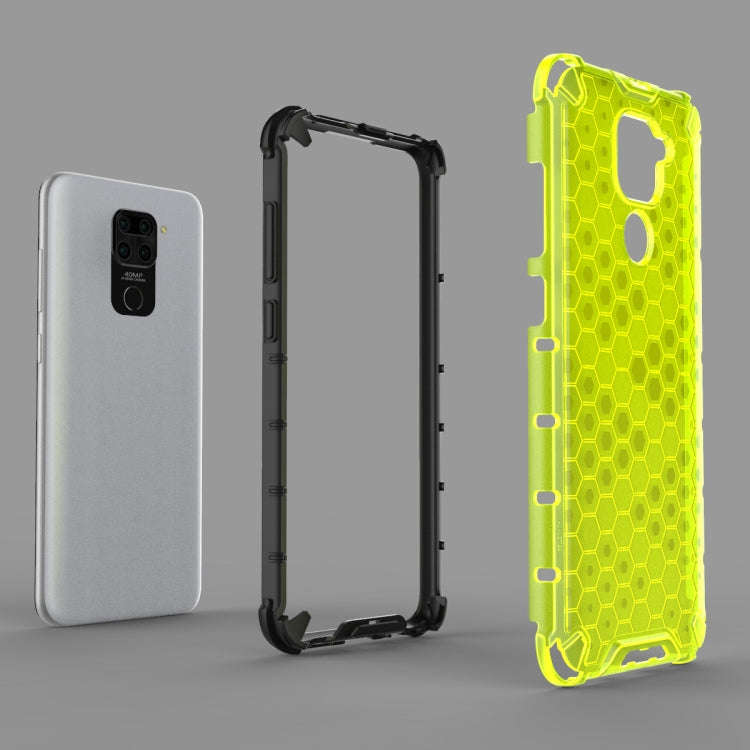 For Xiaomi Redmi 10X 4G  Shockproof Honeycomb PC + TPU Case(Blue)