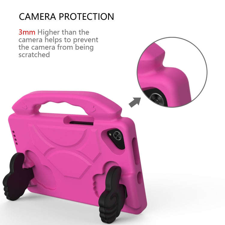 For Huawei MatePad T 8 2020 EVA Shockproof Protective Case with Thumb Holder(RoseRed)