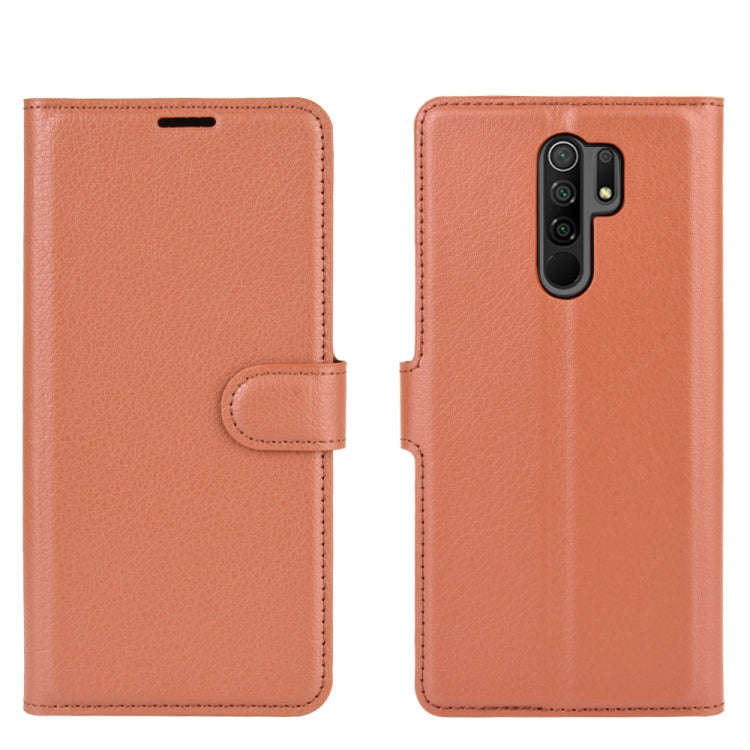 For Xiaomi Redmi 9 Litchi Texture Horizontal Flip Protective Case with Holder & Card Slots & Wall...