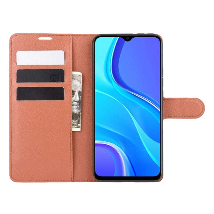 For Xiaomi Redmi 9 Litchi Texture Horizontal Flip Protective Case with Holder & Card Slots & Wall...
